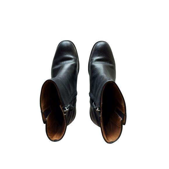 Franco Sarto Women's Black Mist Leather Zip Bootie Shoes Size 7 - Picture 3 of 10